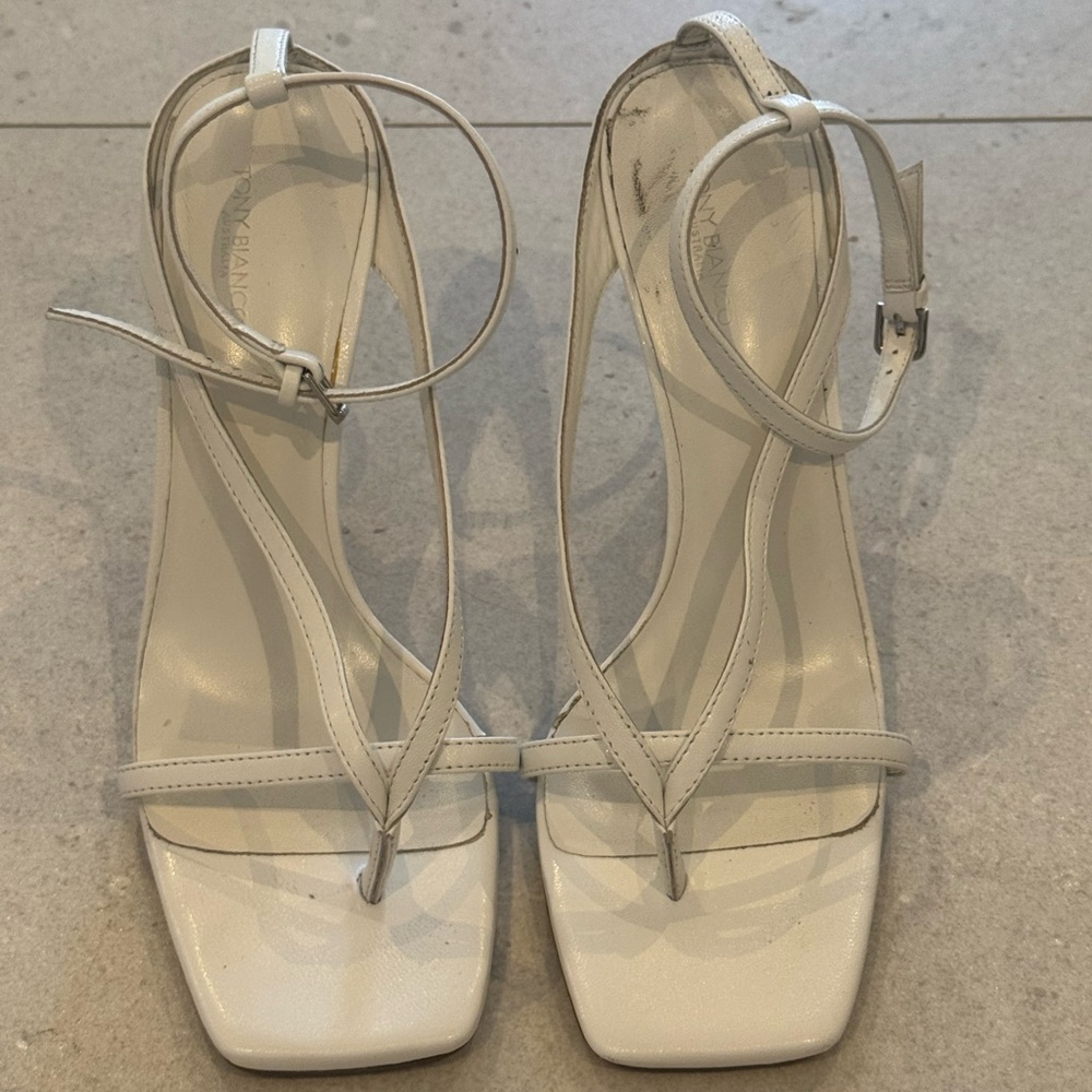 Tony Bianco White Sandals